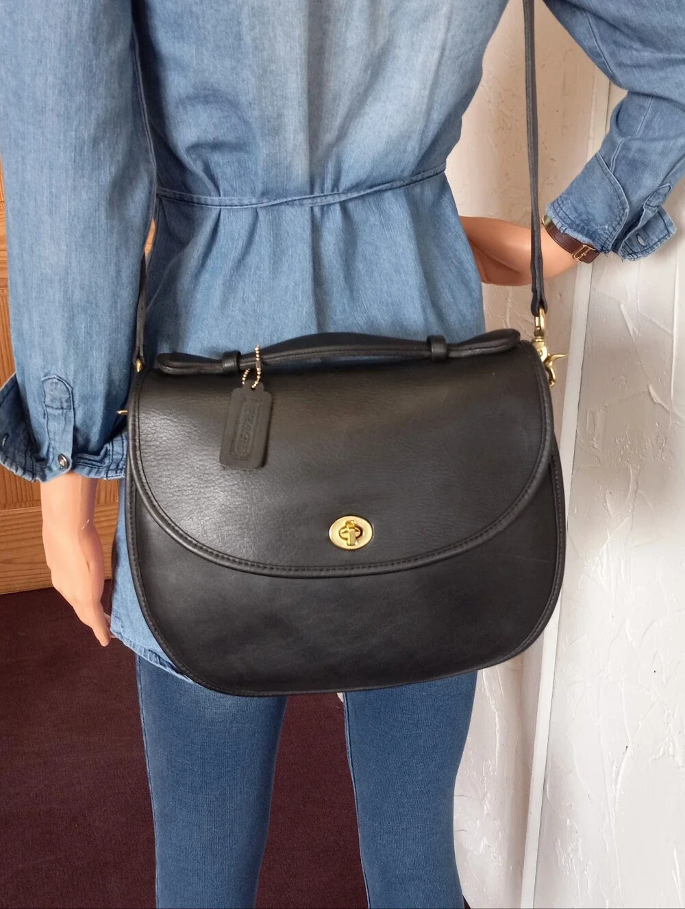 Coach Plaza Bag/Bistro Bag, #9865 Black